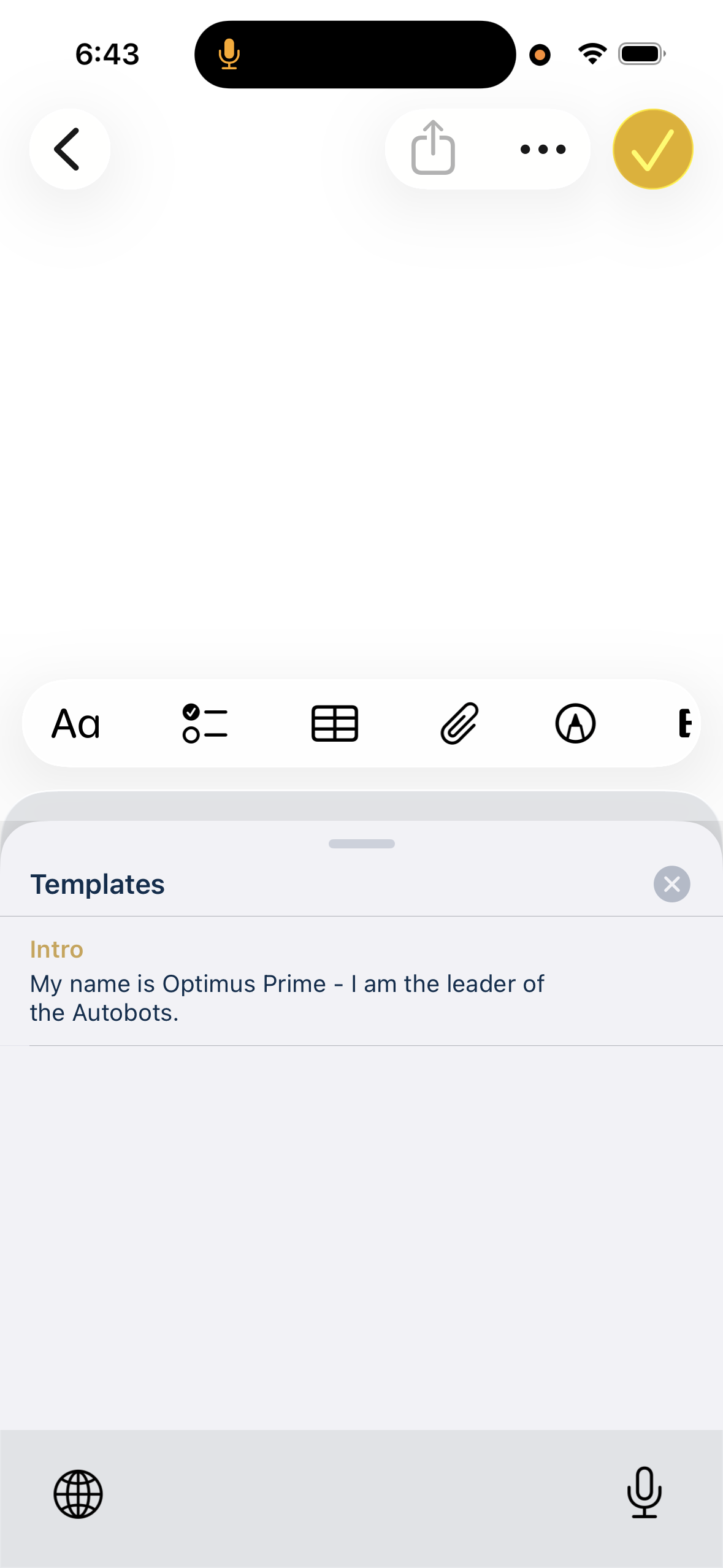 Templates